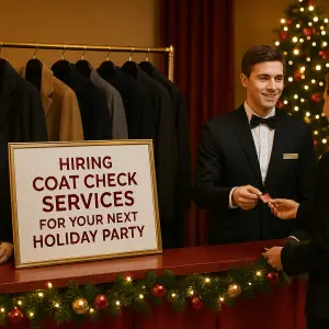 hiring coat check services for holiday party